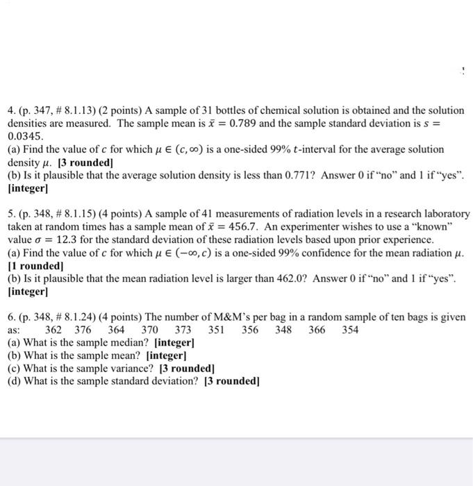 Solved The point value of each question is shown. The format | Chegg.com