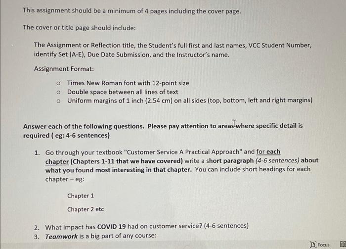 Solved This assignment should be a minimum of 4 pages | Chegg.com