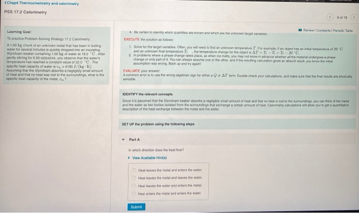 Solved Learning Goal To practice Problem Solving Strategy | Chegg.com