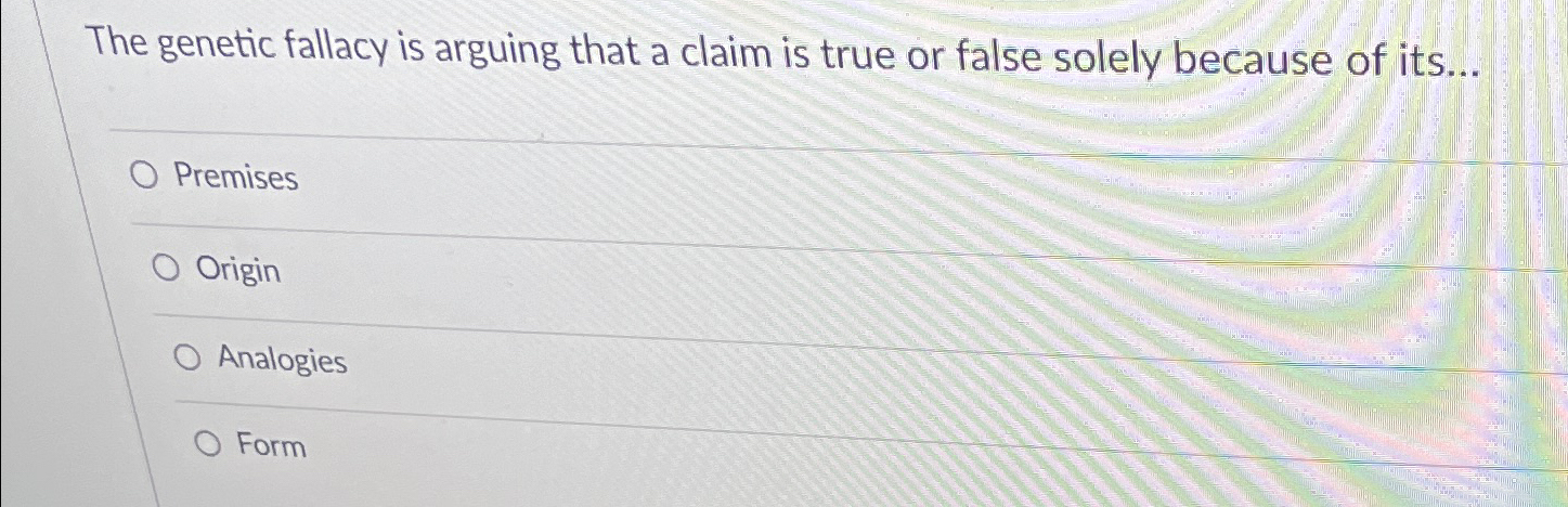 Understanding Genetic Fallacy With Examples In A Really Thread by ...