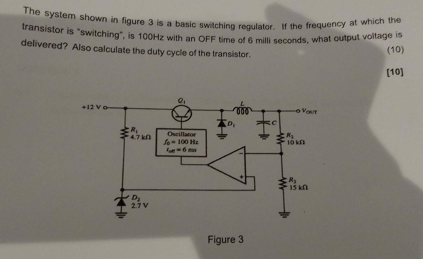 Solved The system shown in figure 3 is a basic switching | Chegg.com