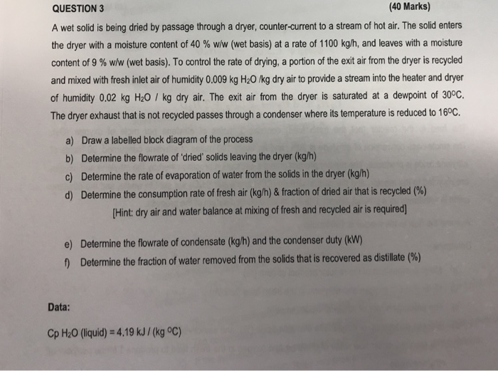 solved-question-3-40-marks-a-wet-solid-is-being-dried-by-chegg