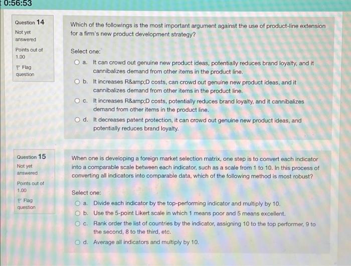 Solved Question 11 Not yet answered Points out of 1.00 P | Chegg.com