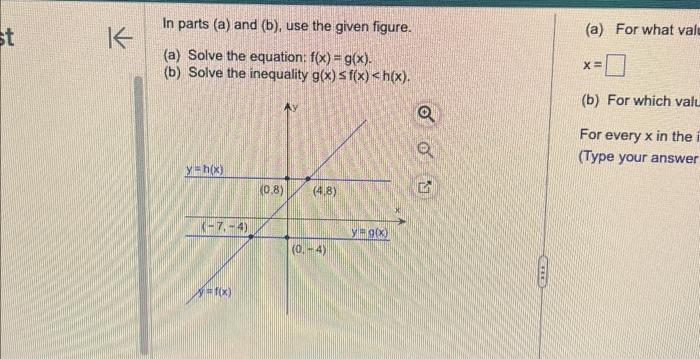 Solved In Parts (a) And (b), Use The Given Figure. (a) For | Chegg.com