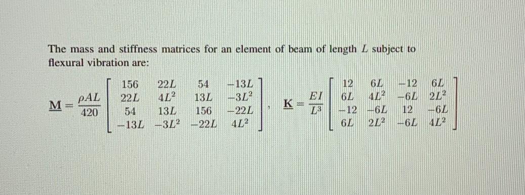 Solved Now, consider a beam of length l that is clamped at | Chegg.com