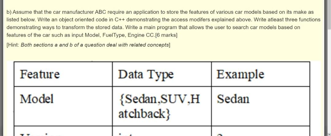 Solved B) Assume That The Car Manufacturer ABC Require An | Chegg.com