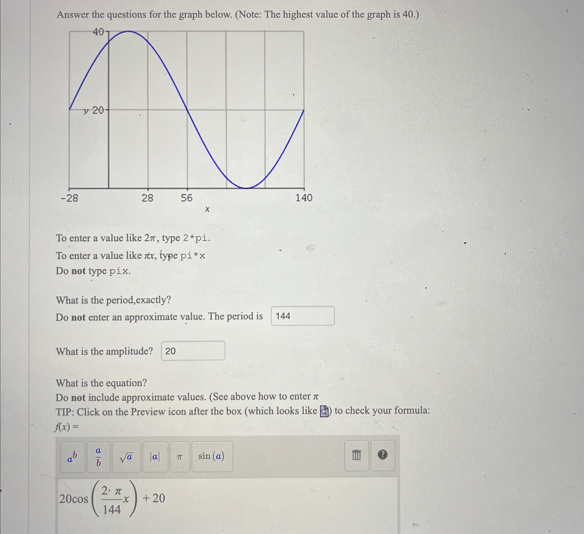 Solved Answer the questions for the graph below. (Note: The | Chegg.com