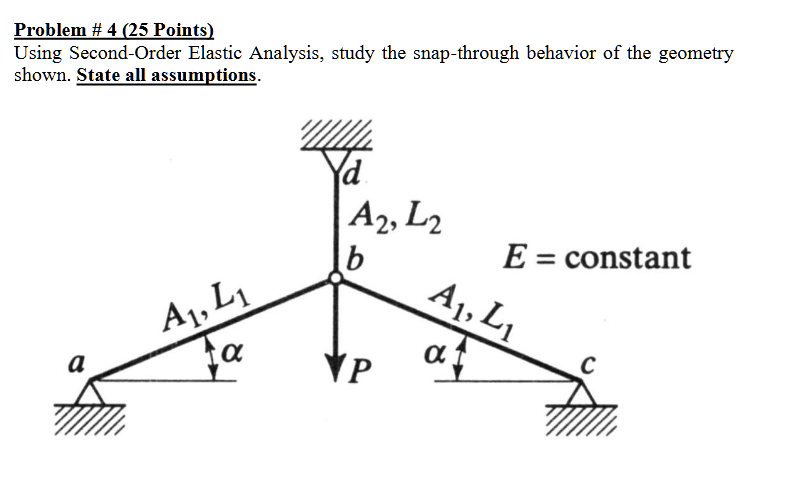 Solved Problem \# 4 (25 ﻿Points) ﻿Using Second-Order Elastic | Chegg.com