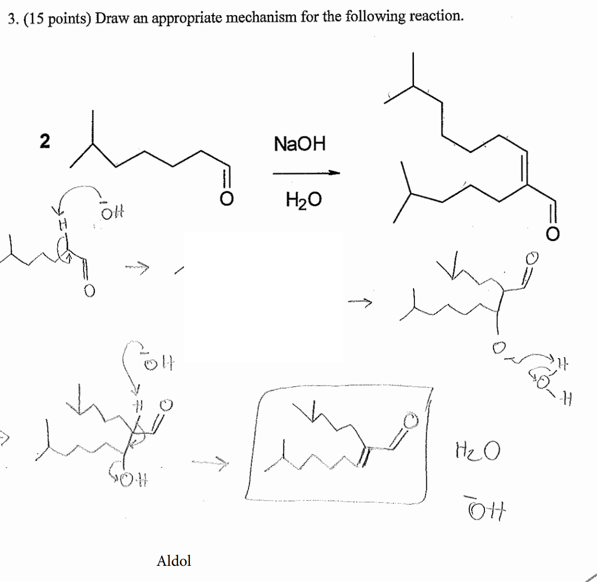 Solved By An Expert Points Draw An Appropriate Mechanism For The Chegg Com