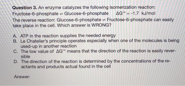 Solved Question 8. In Chapter 14 We Look At Glycolysis (in | Chegg.com