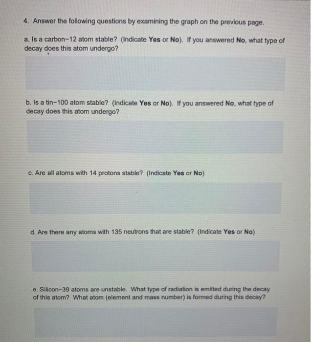 Solved RADIOACTIVE DECAY ENTER YOUR ANSWERS AND INFORMATION | Chegg.com