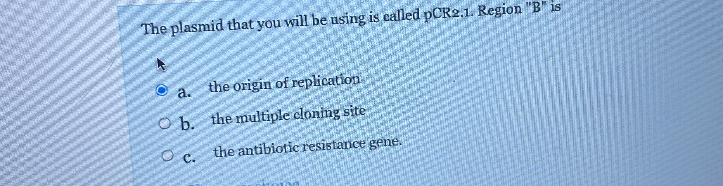 Solved The Plasmid That You Will Be Using Is Called PCR2.1. | Chegg.com