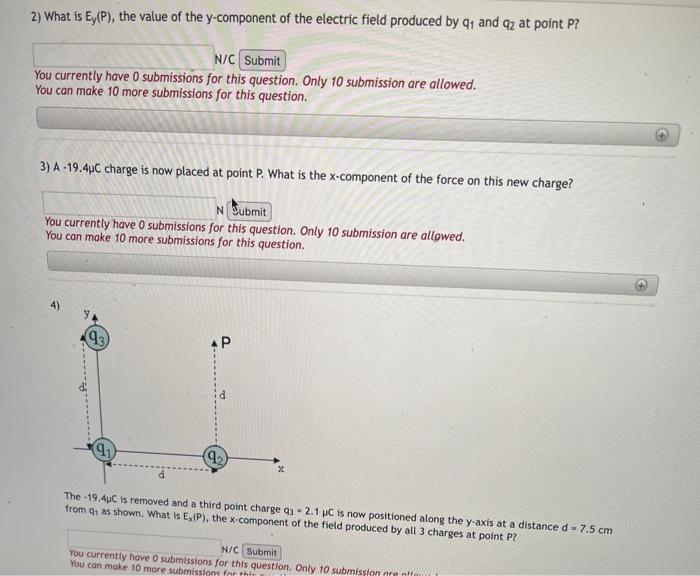 Solved Two Point Charges Q1−49μc And Q281μc Are Fixed 9575