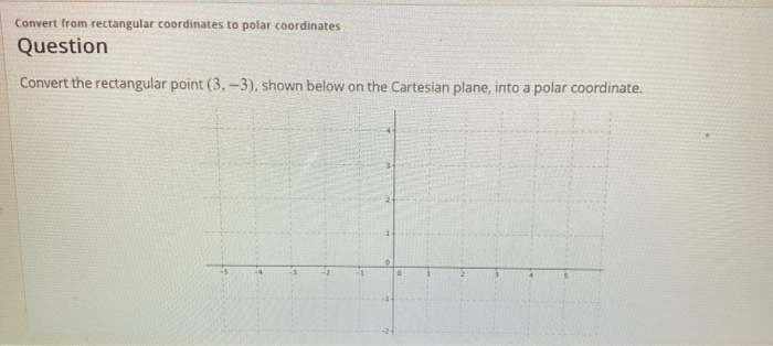 Solved Convert from rectangular coordinates to polar | Chegg.com