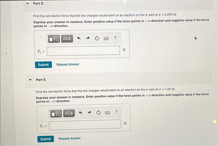Solved A+2.00nC point charge is at the origin, and a second | Chegg.com