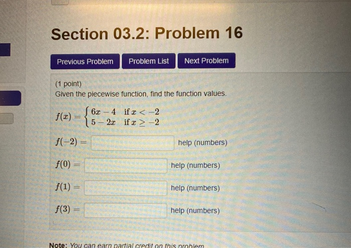 Solved Section 03.2: Problem 16 Previous Problem Problem | Chegg.com