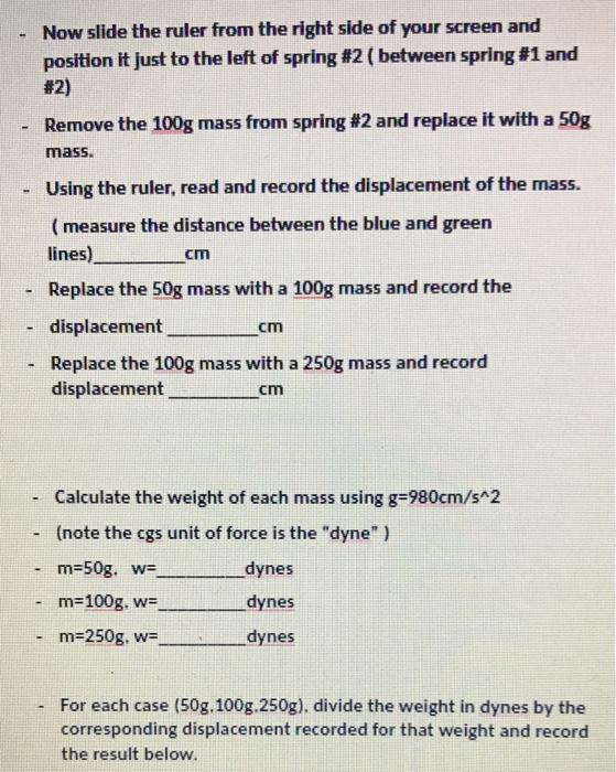 Solved Lab: Masses and Springs (Basics) Objective: To | Chegg.com