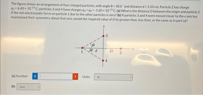 Solved The Figure Shows An Arrangement Of Four Charged | Chegg.com