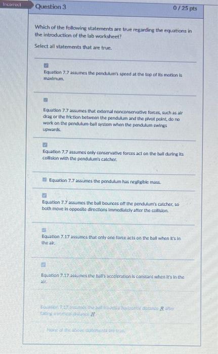 Solved Which of the following statements are true regarding | Chegg.com
