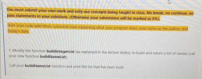 Solved You must submit your own work and only use concepts | Chegg.com
