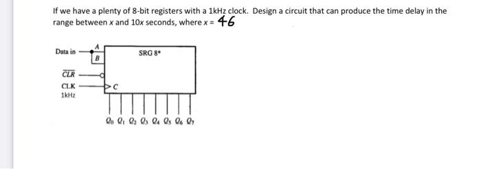 Solved If we have a plenty of 8-bit registers with a 1kHz | Chegg.com