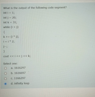 Solved What is the output of the following code | Chegg.com