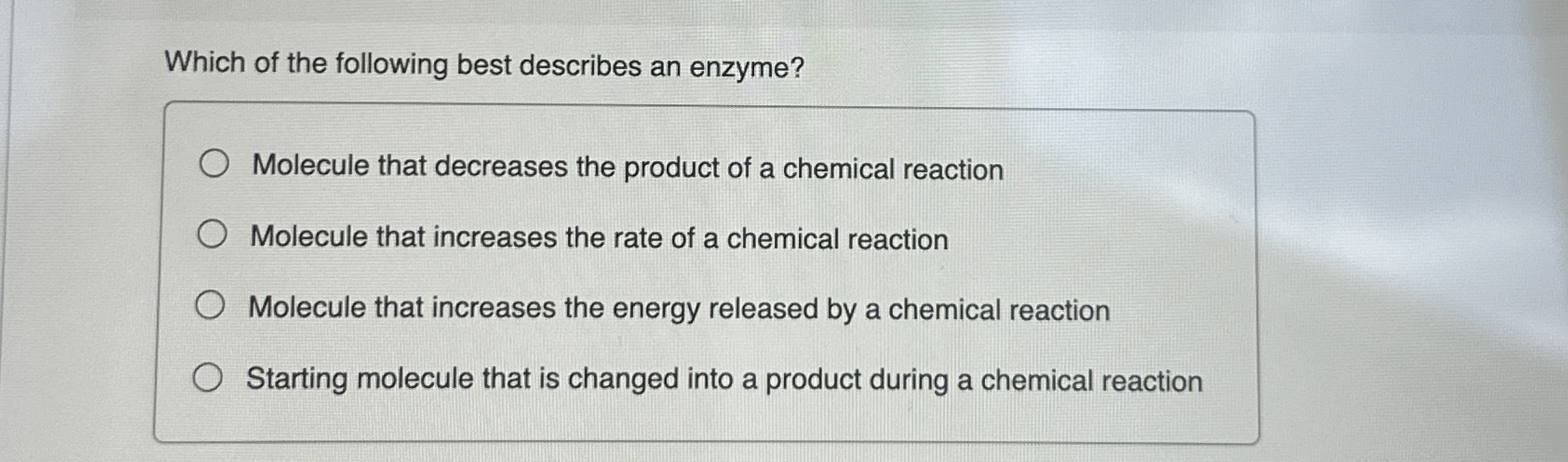 Solved Which of the following best describes an | Chegg.com