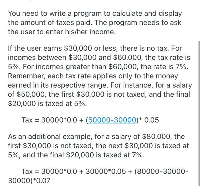 Solved You need to write a program to calculate and display | Chegg.com