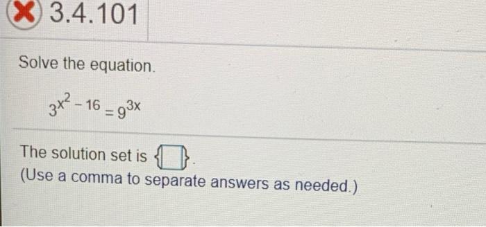 Solved Solve the exponential equation by expressing each | Chegg.com