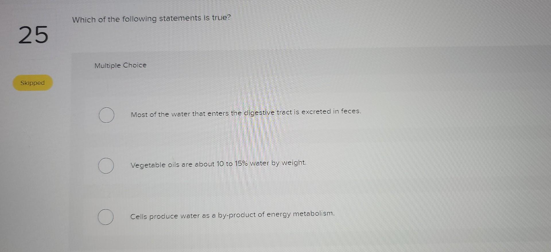 Solved Which of the following statements is true? Multiple | Chegg.com