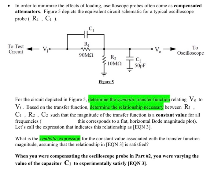 Solved In order to minimize the effects of loading, | Chegg.com