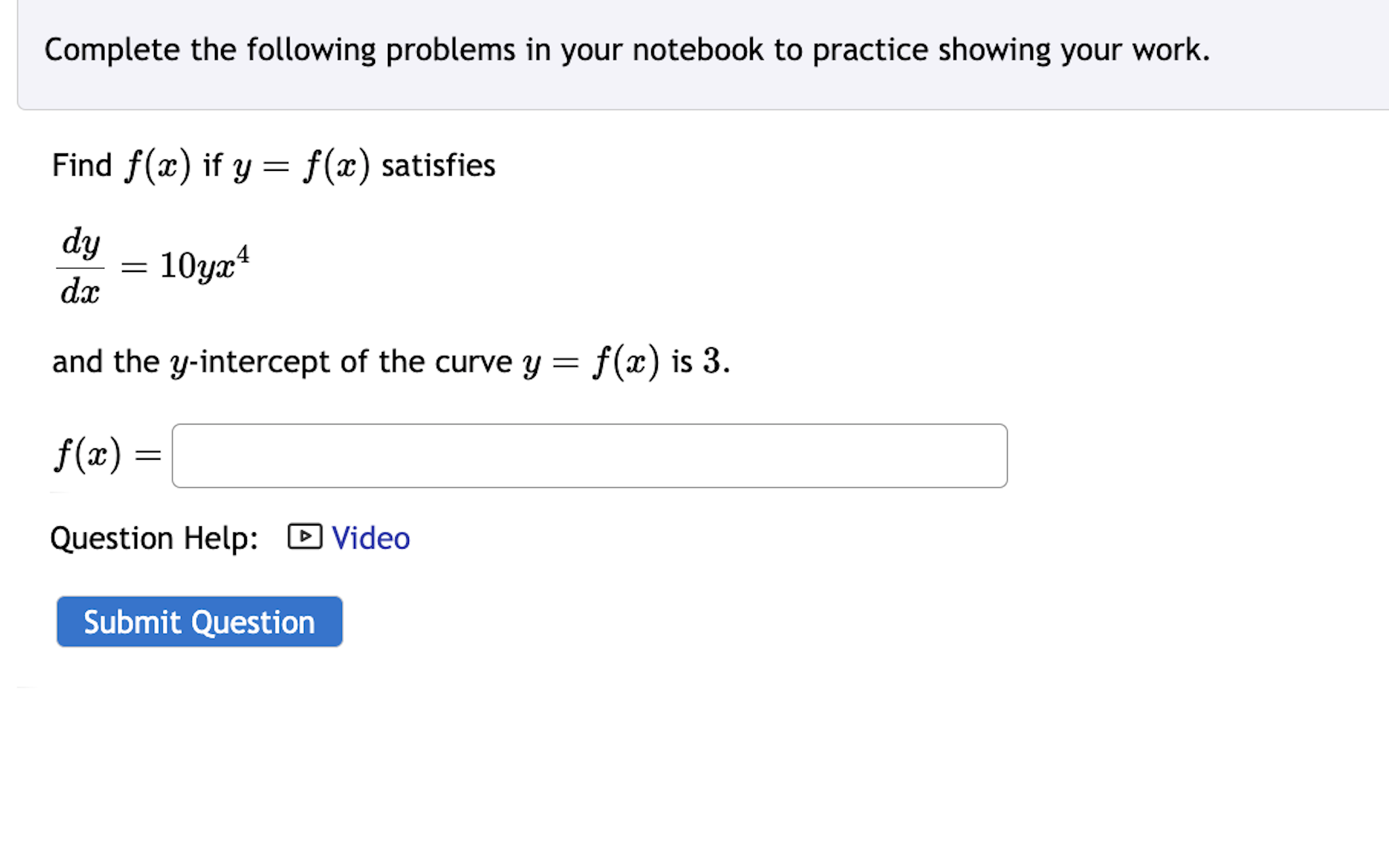 Solved Complete the following problems in your notebook to | Chegg.com
