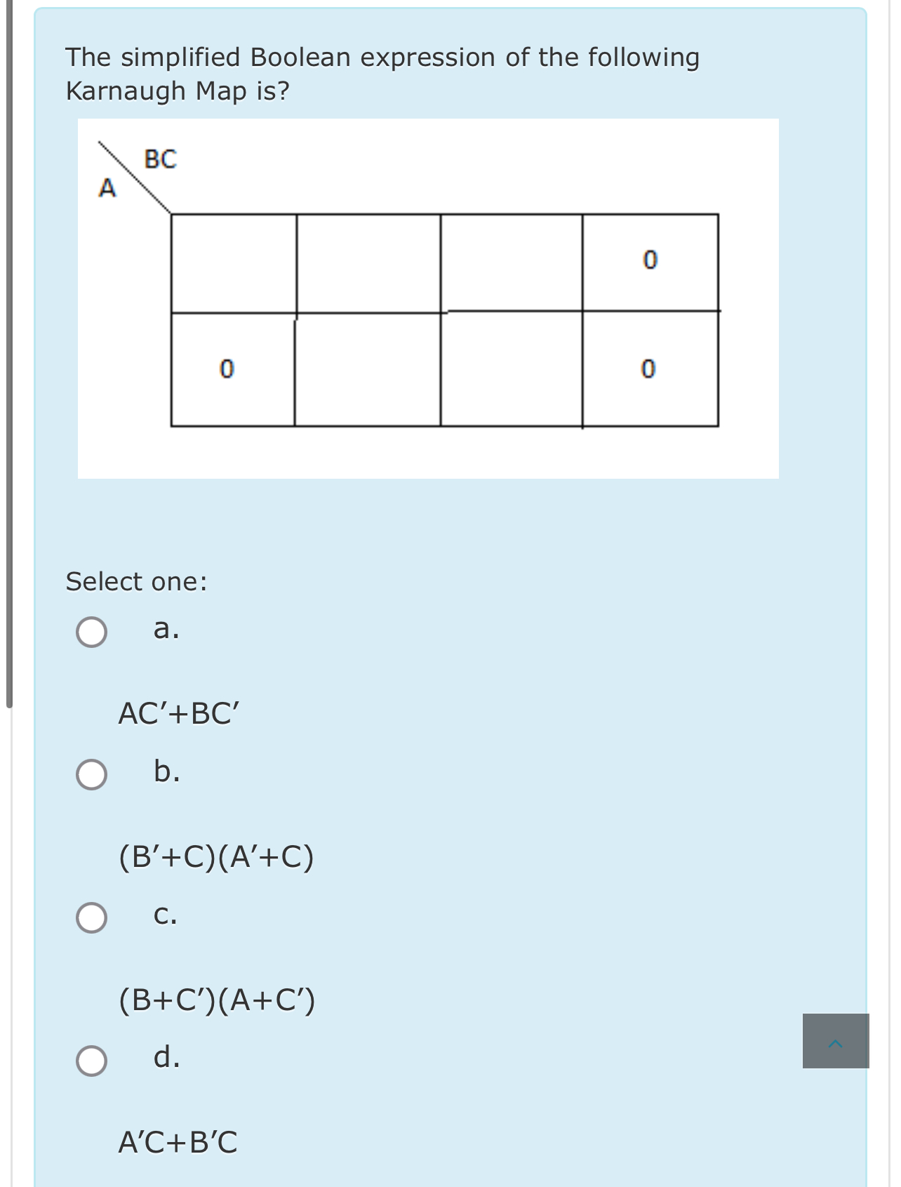 Solved The Simplified Boolean Expression Of The Following | Chegg.com