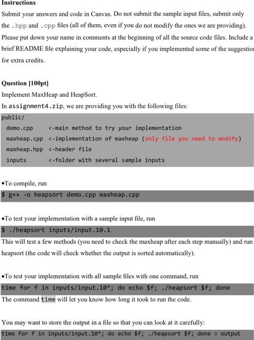 Solved Instructions Submit your answers and code in Canvas. | Chegg.com