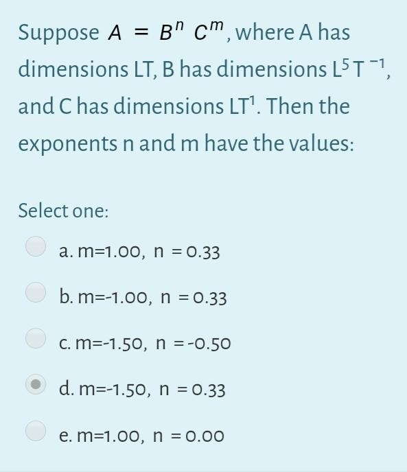 Solved Suppose A B Cm Where A Has Dimensions Lt B Ha Chegg Com