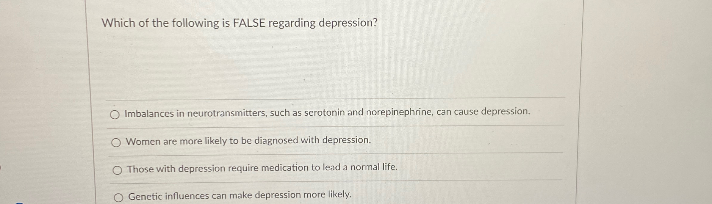 Solved Which of the following is FALSE regarding | Chegg.com