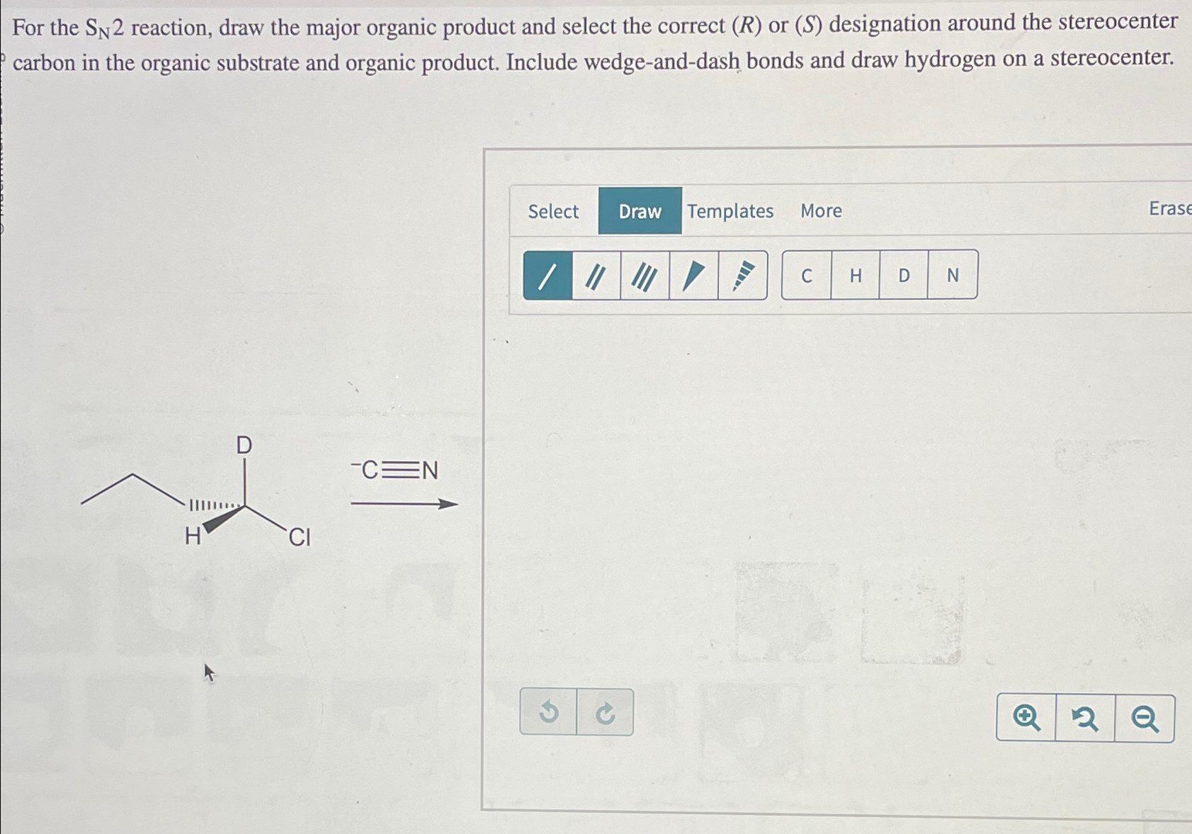 Solved For the SN2 ﻿reaction, draw the major organic product | Chegg.com