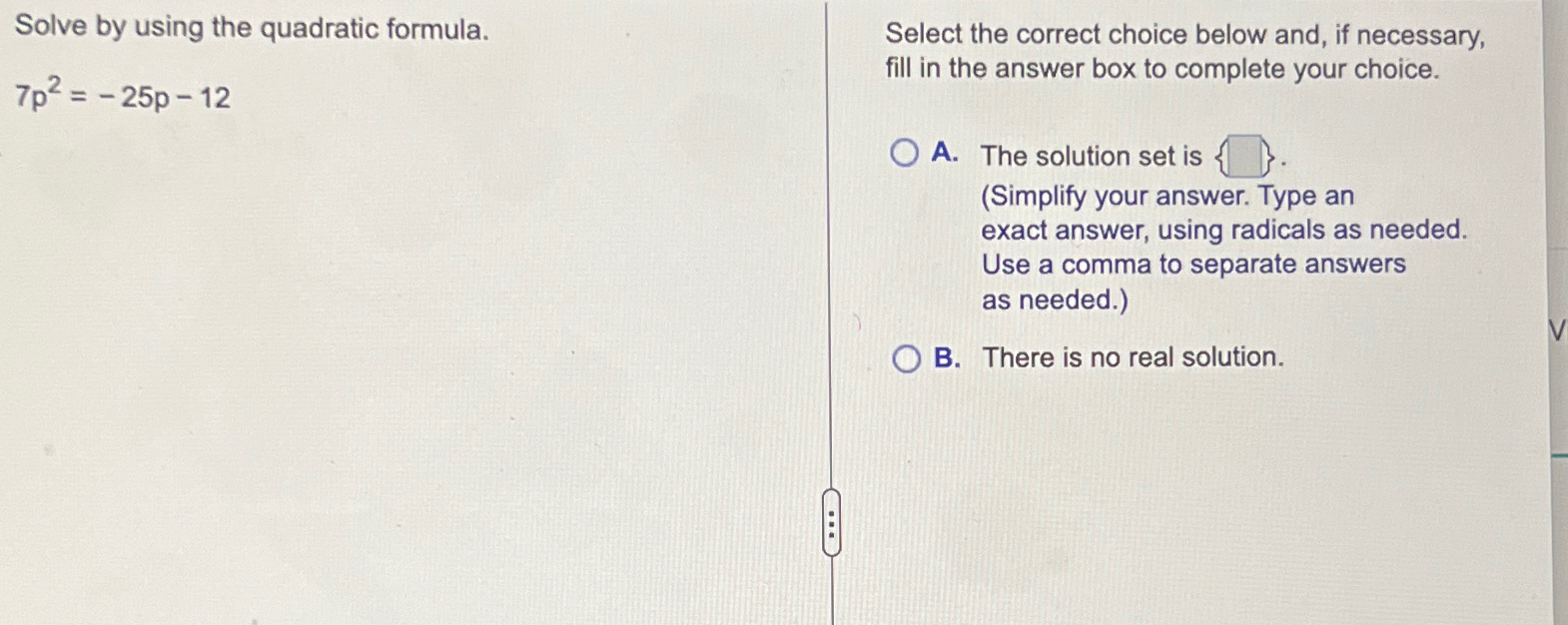 Solved This Assignment Requires You To Solve Quadratic Chegg Com
