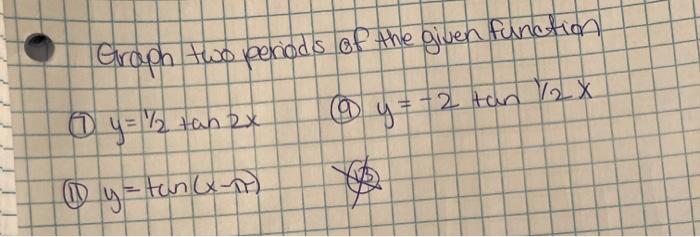 1 2 tan x graph