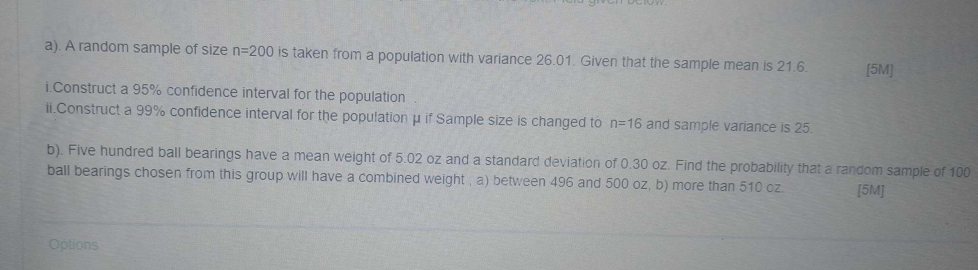 Solved a). A random sample of size n=200 is taken from a | Chegg.com