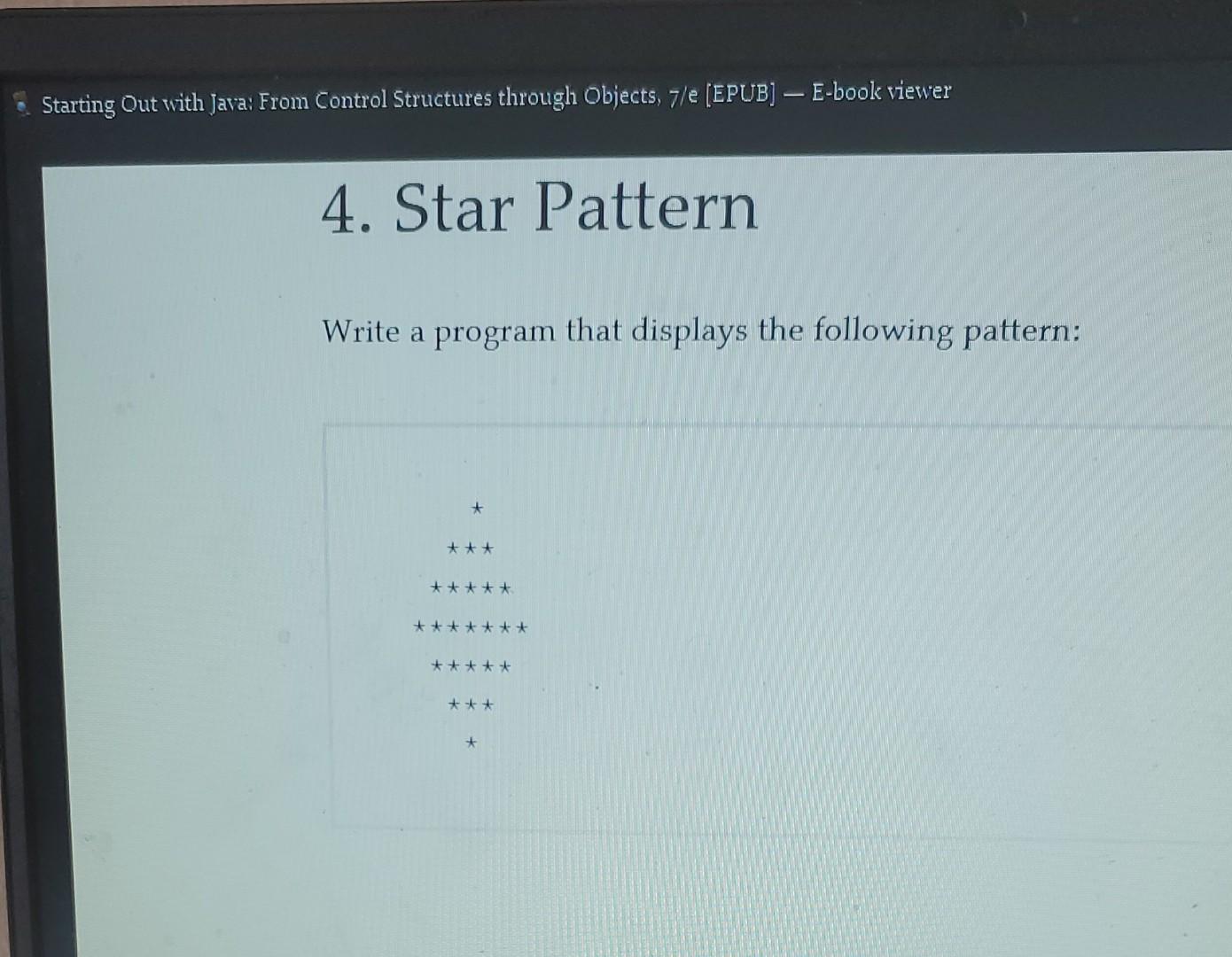 Solved c. Starting Out with Java: From Control Structures | Chegg.com