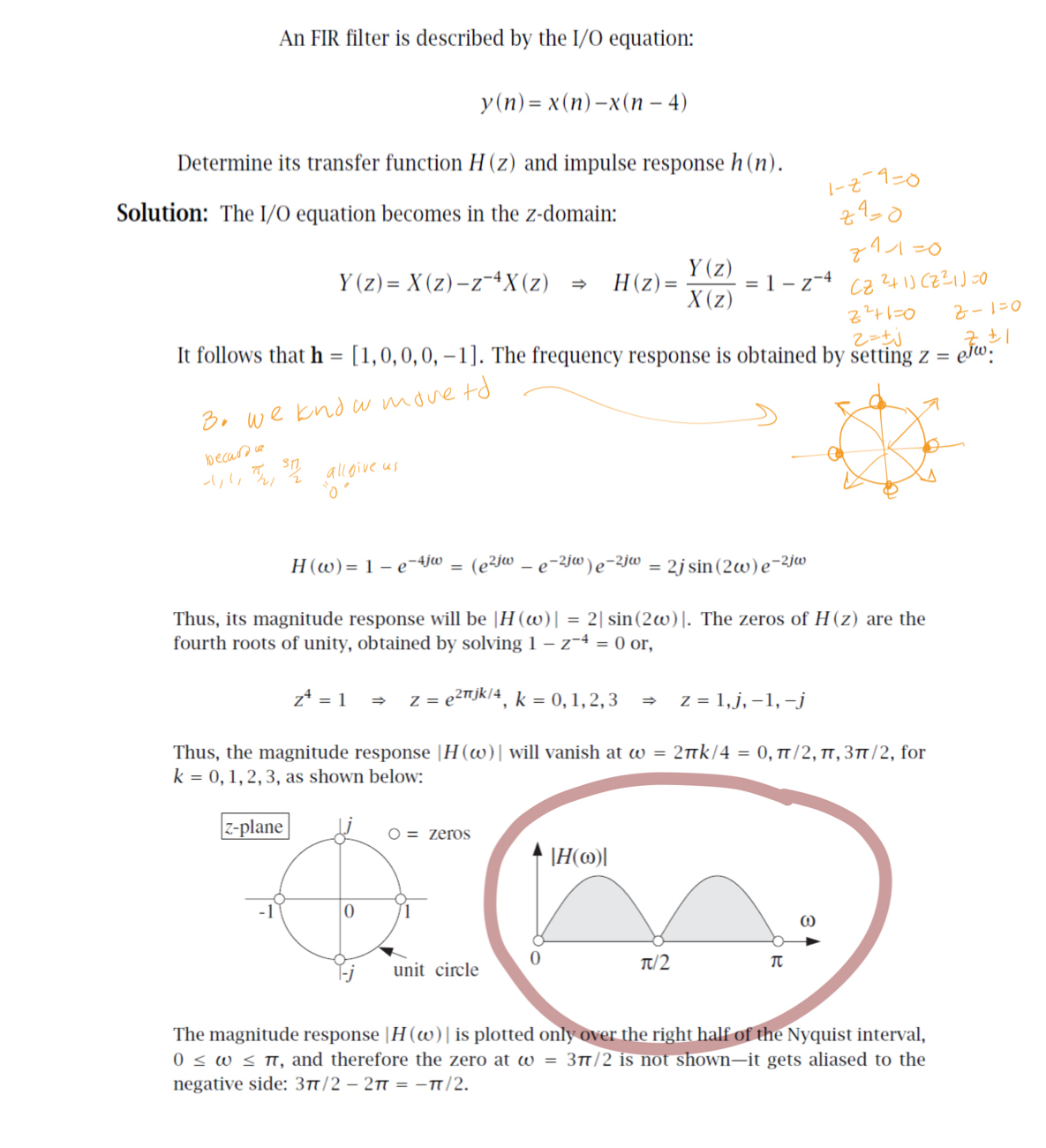 Solved An FIR filter is described by the I/O | Chegg.com