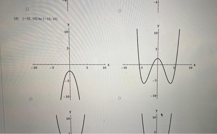 Solved Graph the function in each of the glven viewing | Chegg.com