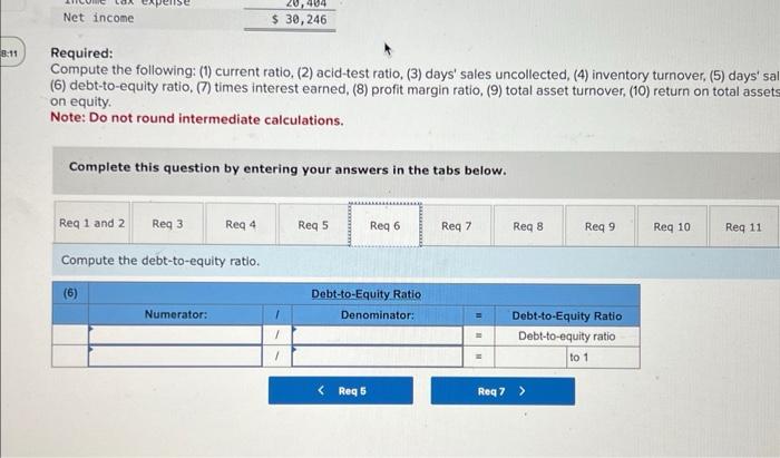 Solved Required: Compute the following: (1) current ratio, | Chegg.com