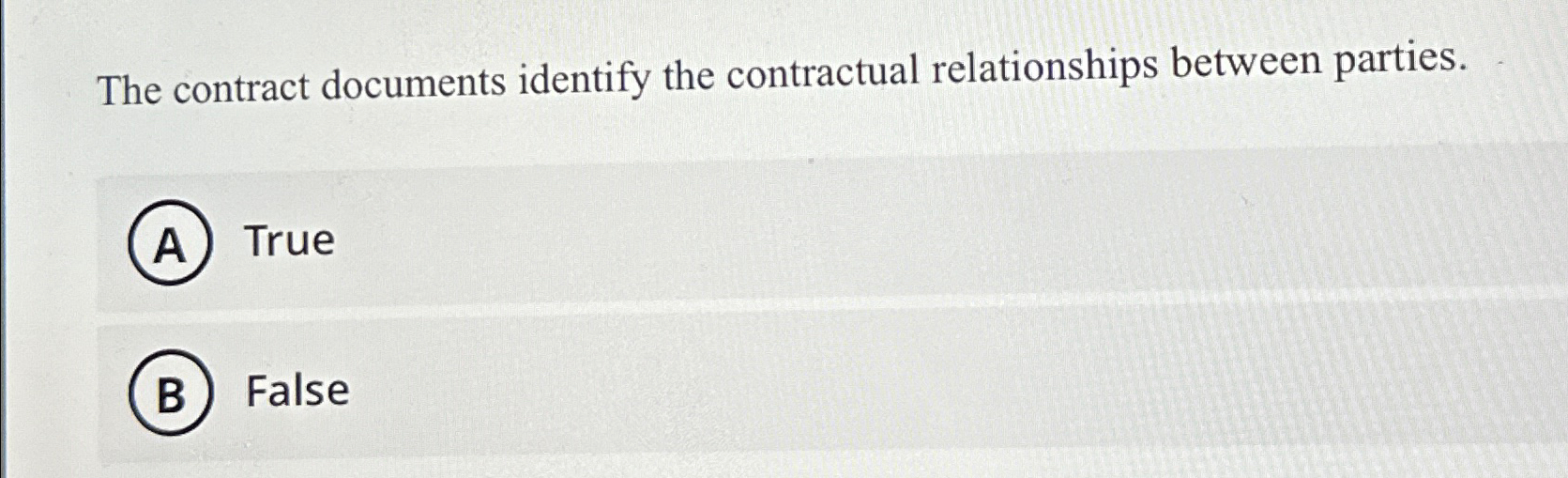 Solved The contract documents identify the contractual | Chegg.com