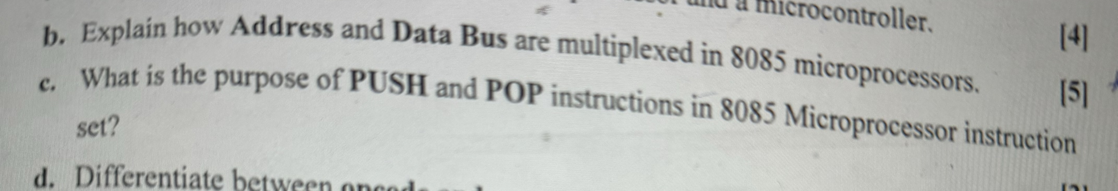 Solved b. ﻿Explain how Address and Data Bus are multiplexed | Chegg.com
