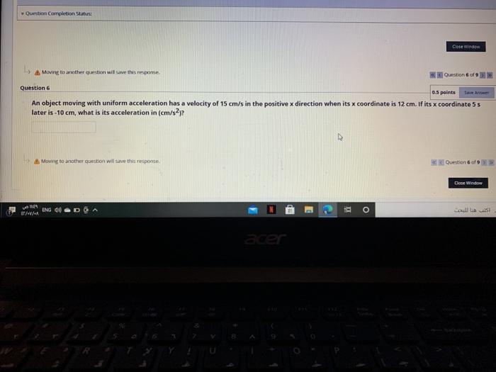 Solved Question Completion Status Close Window b. Moving to | Chegg.com