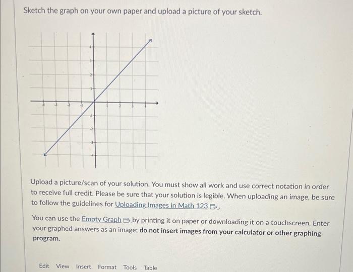Solved Sketch the graph on your own paper and upload a | Chegg.com