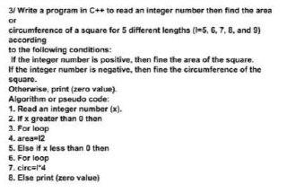 Solved 3. Write a program in C++ to read an integer number | Chegg.com
