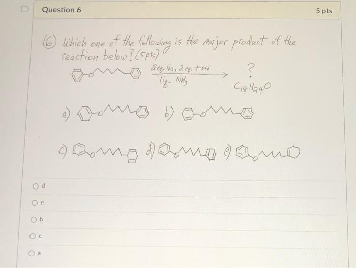 Solved D Question 6 5 pts © Which one of the following is | Chegg.com